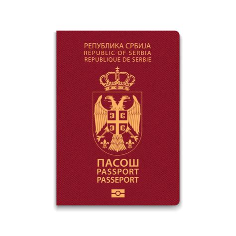 Passport of Serbia. Citizen ID template. 7873287 Vector Art at Vecteezy