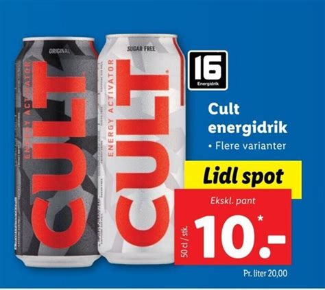 Cult Energidrik Tilbud Hos Lidl