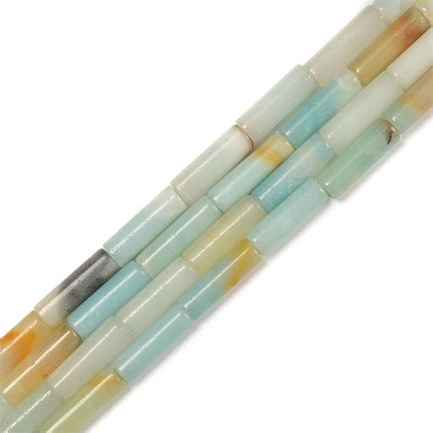 Amazon Real Amazonite Tube Cylinder X Mm Pcs Natural Stone