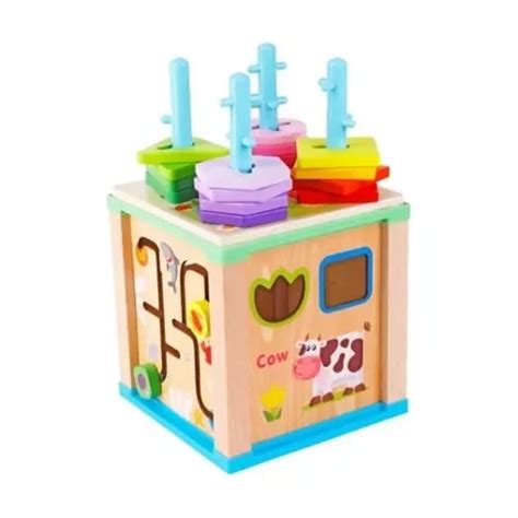 Juguete Cubo Did Ctico De Encaje Apilaci N Montessori Ni Os Cuotas