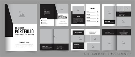 Architecture portfolio or real estate portfolio or project portfolio design template 21988256 ...