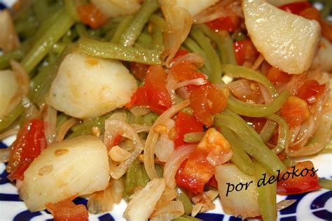 Judías verdes con tomate Delokos