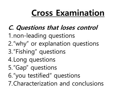 Ppt Cross Examination Powerpoint Presentation Free Download Id1716622