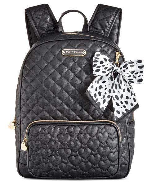 Betsey Johnson Large Bow Backpack In Black Lyst