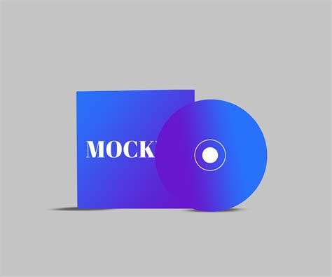 Blank CD cover design mockup 45609119 PSD