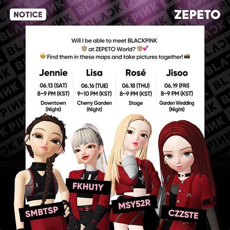 Zepeto On Instagram Will I Be Able To Meet Blackpink At Zepeto World