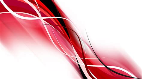 Waves Of Red White Black Lines White Background HD Red And Black ...