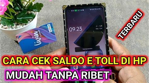 Cara Cek Saldo E Toll Card Di Hp Cek Saldo E Toll Lewat Hp YouTube