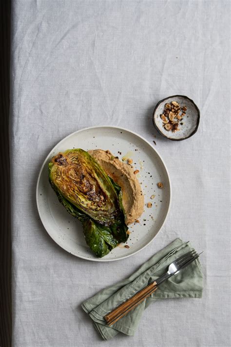 Charred Cabbage With Cauliflower Miso Purée Nordic Kitchen Stories