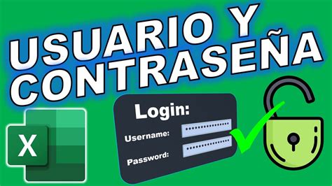 Usuario Y Contraseña En Excel Con Macros Jansprograming Youtube