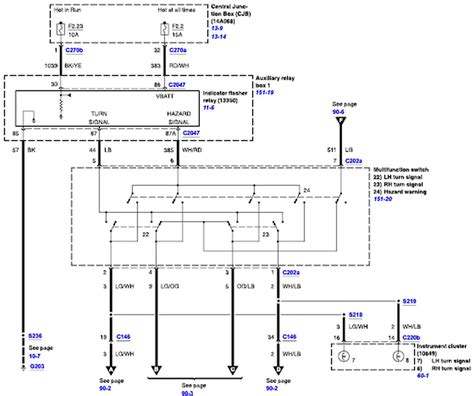 Ford F650 Truck 2000 Turn Signal Wiring Diagram