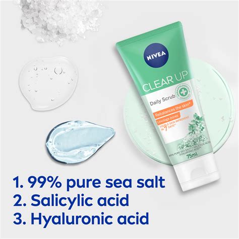 Nivea Face Scrub Daily Exfoliating Clear Up 75 Ml Online At Best Price