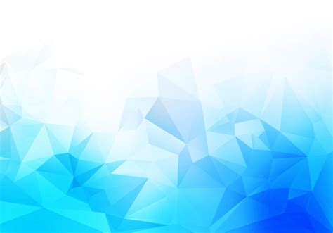 Blue White Low Poly Triangle Shapes Background 1234255 Vector Art At