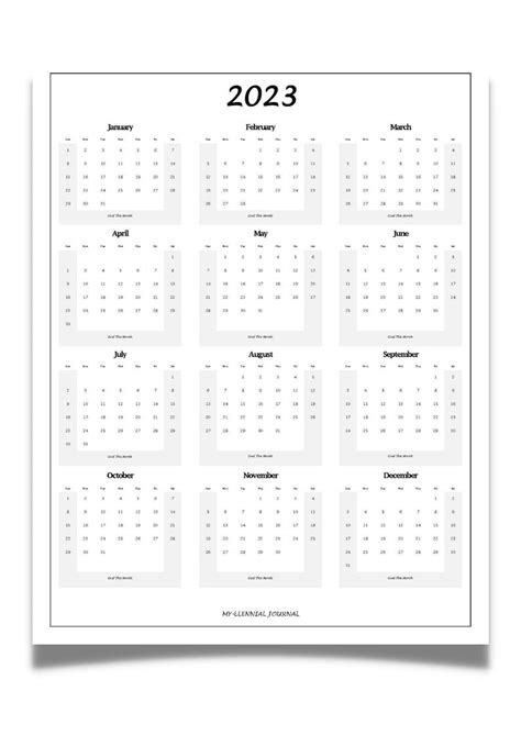 2023 Calendar Digital 2023 Calendar Template To Downloadprint 2023