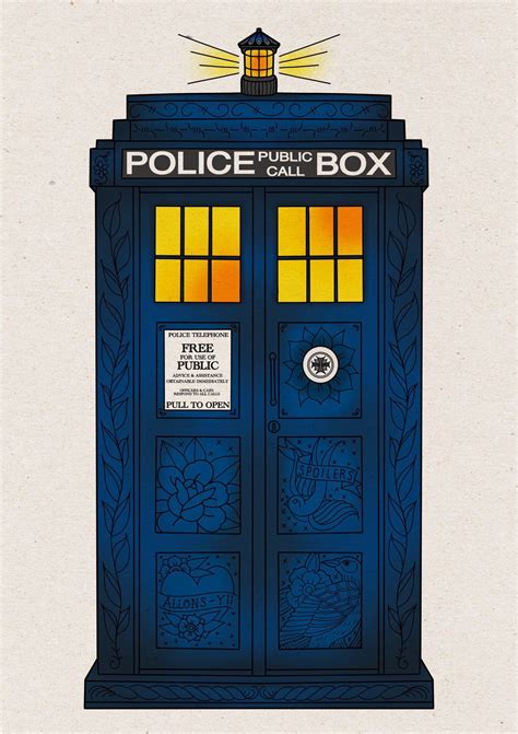 Tattooed Tardis By Artbytaylorprints On Etsy