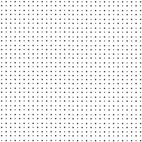 Seamless Polka Dot Pattern Black Dots In Random Sizes On White