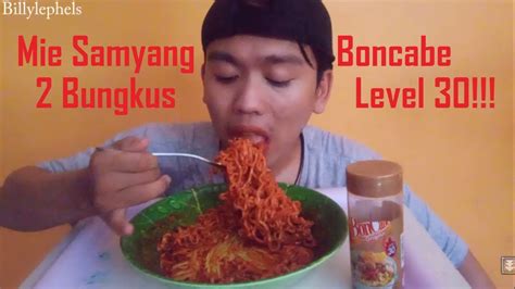 Makan Mie Samyang Bungkus Setengah Botol Boncabe Level Youtube