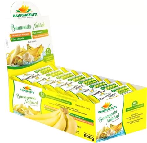 Display NaturaFruti Bananinha Natural Zero Açúcar 24 X 25 G