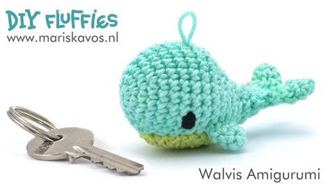 Walvis Knuffel Amigurumi Haakpatroon Sleutelhanger Haken Nederlands