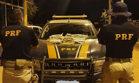 PRF Apreende 7 5 Quilos De Skunk Homem Que Trafegava Na BR 317