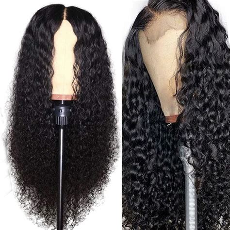 Oxeely Loose Deep Curly Lace Front Wigs Glueleess Synthetic Long Hair