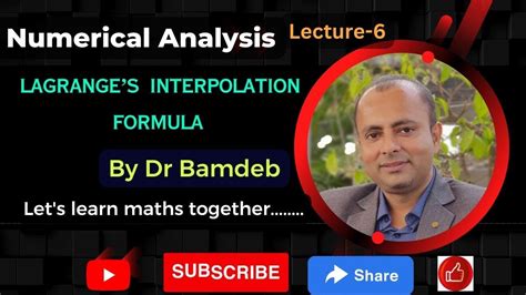 Lagranges Interpolation Formula For Unequal Intervals Proof