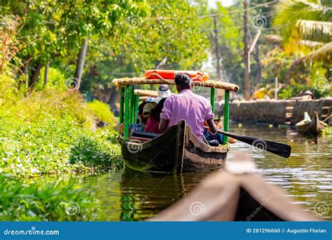 Kerala backwaters, India. editorial image. Image of asia - 281296660