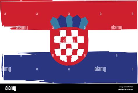 Grunge Croatia flag or banner vector illustration Stock Vector Image ...