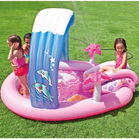 Intex Kinder Swimming Pool Und Planschbecken Mit Wasserspielfunktion