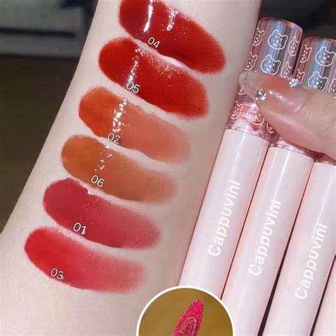 Bubble Lip Glaze Mirror Water Light Glass Korea Natural Nude Lipstick