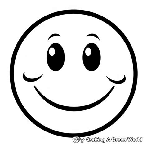 Smiley Face Coloring Pages Free And Printable