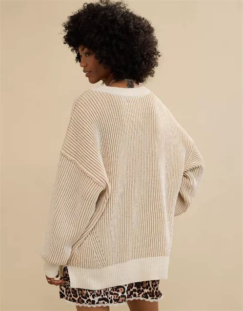 Aerie Beyond Chenille V Neck Sweater