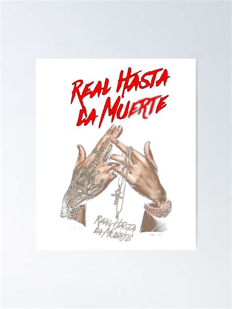 "Anuel AA Real Hasta La Muerte" Poster for Sale by MiracleHudson ...