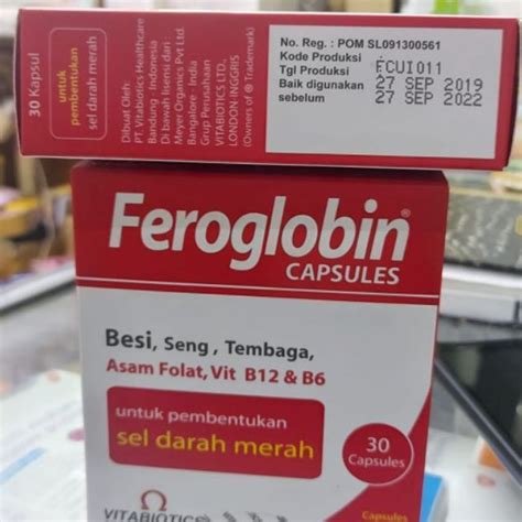 Jual Feroglobin Capsul Bok Isi 30 Capsul Shopee Indonesia