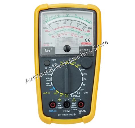 KTI KT7244L Sensitivity Analog Multimeter Volt Meter ACV DCV DCA OHM Tester