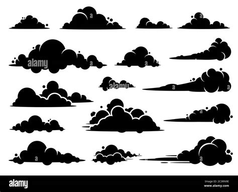 Cloud Vector Graphic Design A Set Of Clouds Illustration In The Sky In