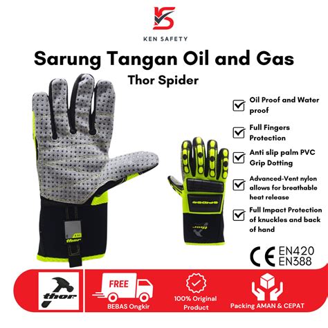 Jual Sarung Tangan Safety Oil And Gas Kerja Multifungsi Anti Slip Anti