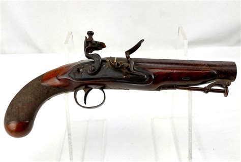 British Circa 1800 11 Bore Flintlock Manstopper Pistol By Smith London Obsolete Calibre