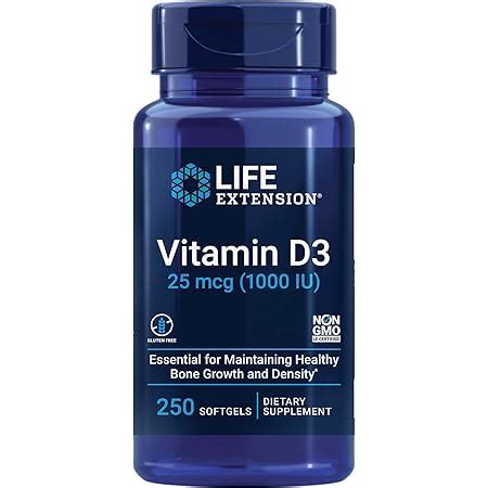 Amazon Life Extension Vitamin D Mcg Iu Bone Health