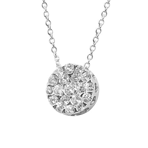 Collana Punto Luce In Oro Bianco Con Diamanti 0 62 Ct ALFIERI ST