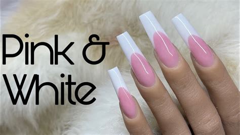 Beginner Nail Tech French Nail Tutorial Pink White Youtube