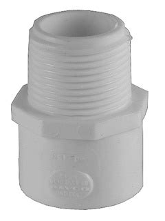 Schedule 40 PVC Male Adapter 1 Slip X MPT VMS