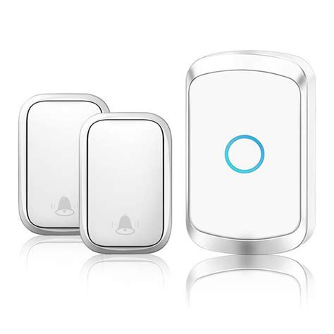 Doorbell Waterproof Wireless White X Les Usa Sonnette Sans Fil Auto