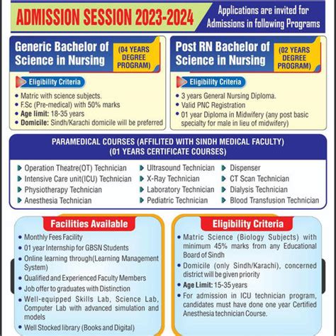 Saifee Burhani School Of Nursing Admissions Bs Nursing Eik