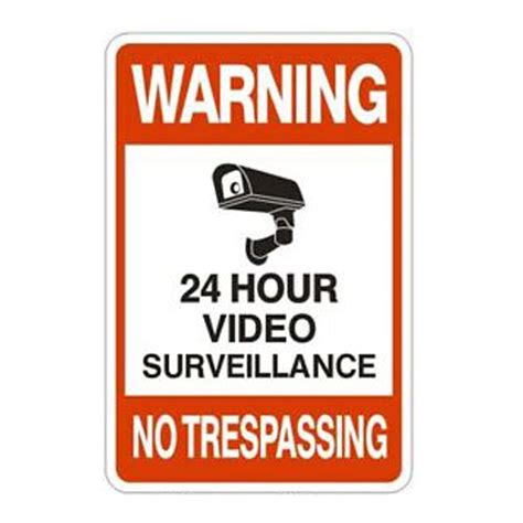 Buy Metal Security Camera Warning Sign - MyDeal