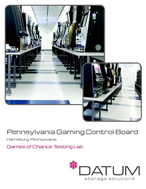 PENNSYLVANIA GAMING CONTROL BOARD CASE STUDY - Datum