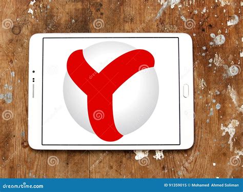 Yandex browser logo editorial image. Image of emblem - 91359015