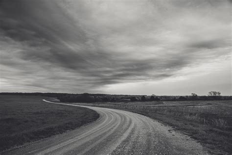 Black And White Country Road Photo Digital Download Etsy