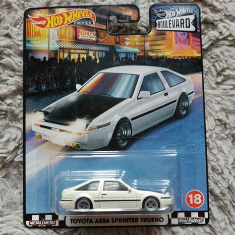 Hot Wheels Premium Toyota AE86 Sprinter Trueno Boulevard Shopee