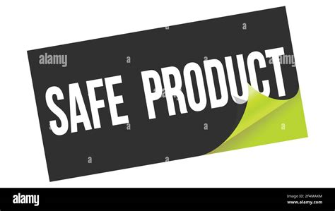 Safe Product Text Written On Black Green Sticker Stamp Stock Photo Alamy